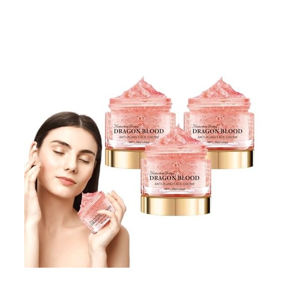 Crème rajeunissante au sang de dragon - Soin hydratant anti-âge pour réduire les rides - Crème hydratante visage pour illumin...