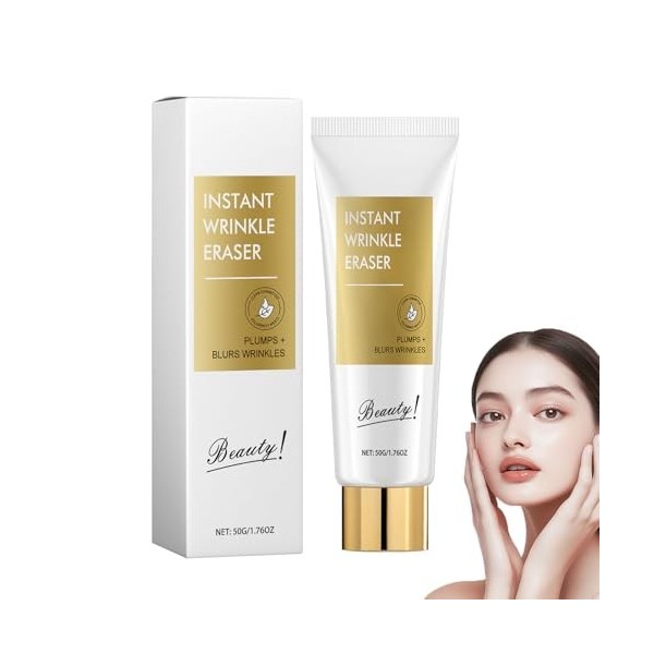 Efface-rides instantané, crème raffermissante pour la peau, sérum anti-âge instantané pour le visage, lifte et raffermit la p...