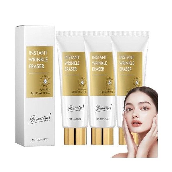 Efface-rides instantané, crème raffermissante pour la peau, sérum anti-âge instantané pour le visage, lifte et raffermit la p...