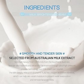 EXQST Crème éclaircissante au Lait, crème éclaircissante aux protéines de Lait, crème nourrissante éclaircissante hydratante ...