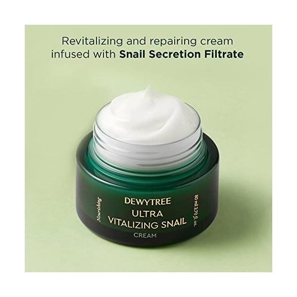 DEWYTREE Ultra Vitalizing Snail Cream 80g Anti aging, Anti Wrinkle Korean Sincare Beauty Dab1108