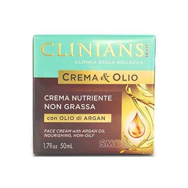 CLINIANS Crème & Huile Argan nourrissante 50 ml