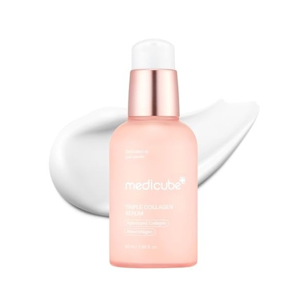 medicube Sérum Triple De Colágeno De 1.85 Onzas Líquidas Que Nutre La Piel Opaca Con El Complejo Triple De Colágeno, Un Sérum