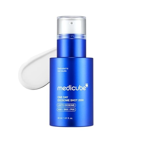 medicube Sérum Facial Líquido En Forma De Espícula Zero Exosome Shot, 2.000 Ppm, Líquido, Potenciador De La Piel,1,01 Onzas L...