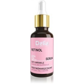 Delia Cosmetics - Sérum anti-rides - Rétine - Peau Matura - Réduction des rides - Renforce la régénération - Peau renforcée e