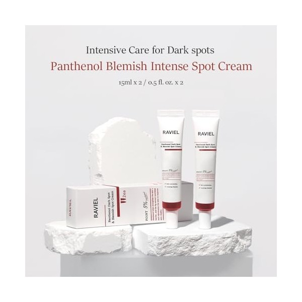 RAVIEL Crème Anti-taches et Soin des Imperfections avec Panthénol, Traitement Intensif des Taches Localisées, Hydratation Pro