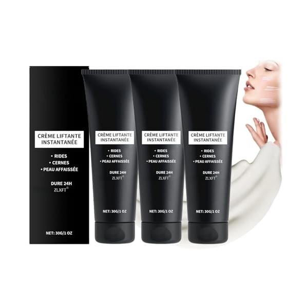 Creme Liftante Instantanée,3pcs Creme Lifting Immediat Visage,Crème Lifting Instantanée pour Visage,Cremes Liftante Anti Ride
