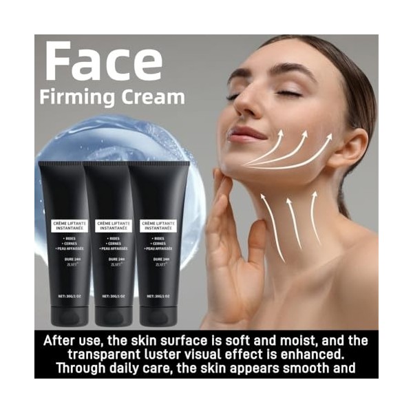 Creme Liftante Instantanée,3pcs Creme Lifting Immediat Visage,Crème Lifting Instantanée pour Visage,Cremes Liftante Anti Ride