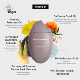 Haruharu Wonder Black Rice 10 Hyaluronic Crème 50 ml Crème Jour et Nuit