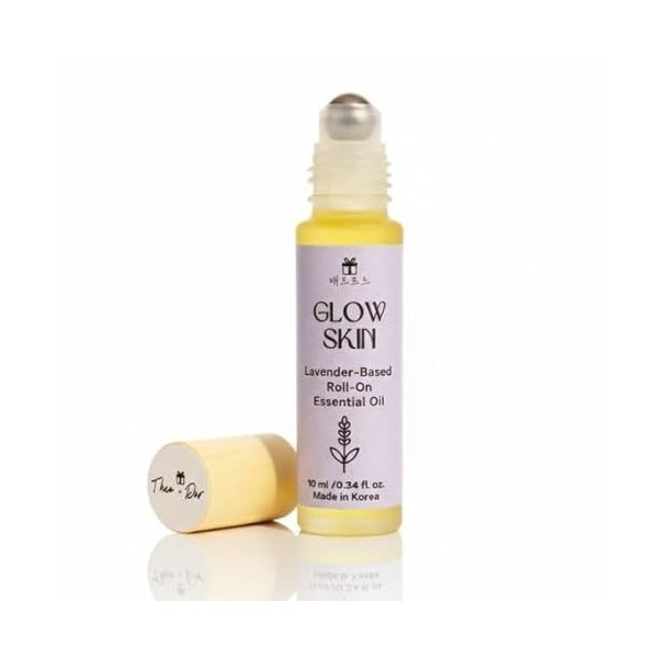 Theo+Dor Clear Line Huile-Sérum Visage en Roll-On aux Agrumes – Soin Ciblé Revitalisant – Aide à Réduire les Gonflements – Éc