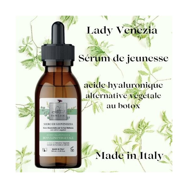 Sérum Visage Hydratant à lAcide Hyaluronique et Actifs Végétaux - Sérum Anti-Rides - 100 ml - Tous Types de Peaux, Même Sens ...