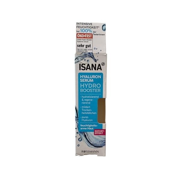 ISANA MED ISANA Hydro Booster Sérum à lacide hyaluronique pour les peaux déshydratées 30 ml