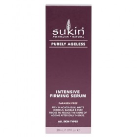 Sukin Purely Ageless Sérum raffermissant intense 30 ml raffermit et lisse la peau en douceur, avec ribose, gomme dacacia et 