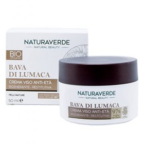 Naturaverde Crème Anti-âge Restitutive Avec Bave Escargot Pure - 100 Gr, 50 Millilitre