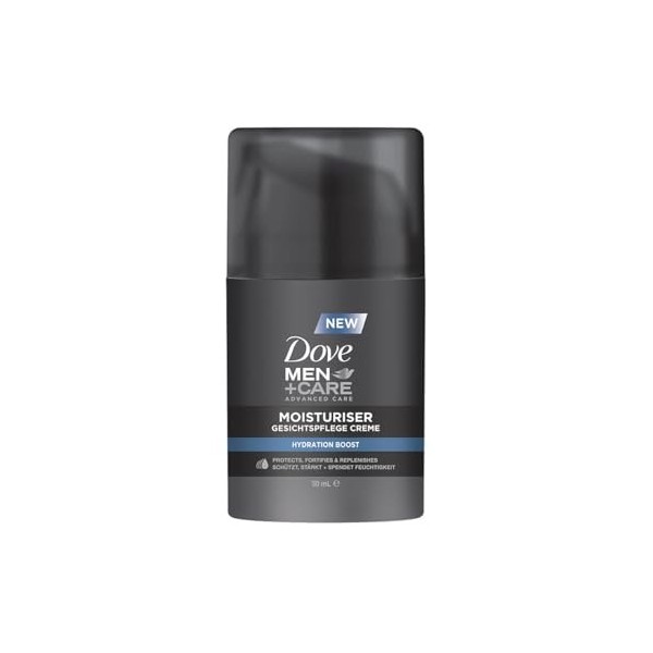 Dove Men+Care Hydration Boost Soin hydratant pour homme Protège et hydrate sans graisser 1 x 50 ml Crème Jour et Nuit