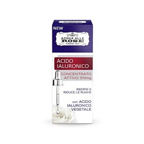 Acqua Alle Rose Sérum facial concentré actif à lacide hyaluronique, sérum anti-rides sans âge avec acide hyaluronique végéta