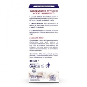 Acqua Alle Rose Sérum facial concentré actif à lacide hyaluronique, sérum anti-rides sans âge avec acide hyaluronique végéta