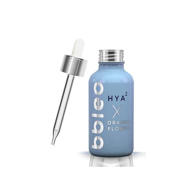 BBLEO Hya² X Orange Flower Sérum hyaluronique hautement dosé avec eau dorange Cosmétique naturel hydratant pour le jour et l