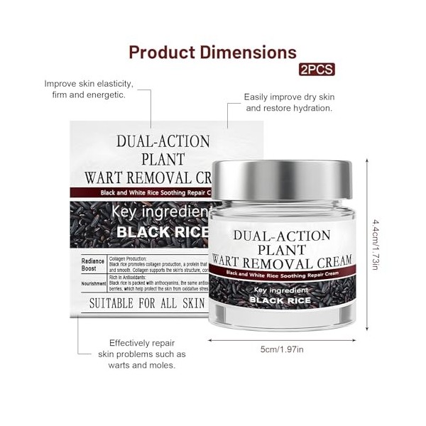 Biancat KeraErase,Lot de 2 Crèmes Régénérantes à Double,Skin Treatment Cream,Natural Body Serum,Effectively Reduces Skin Impe