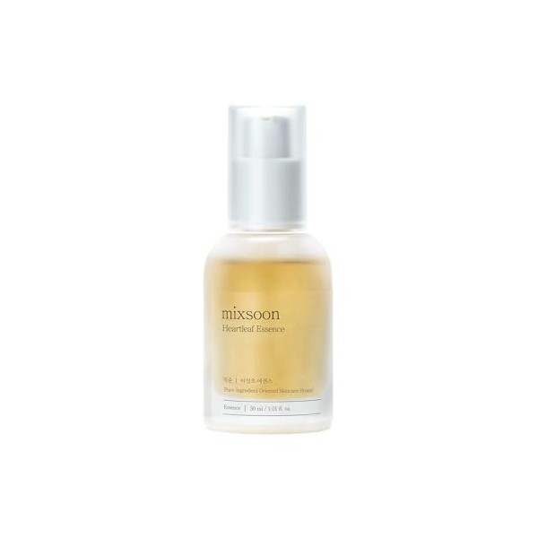 mixsoon Heartleaf Essence, 100 % extrait dHouttuynia Cordata, essence apaisante et hydratante, soin de la peau coréenne apai