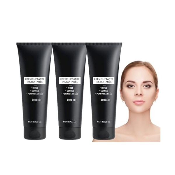 Creme Liftante Instantanée,3pcs Creme Lifting Immediat Visage,Crème Lifting Instantanée pour Visage, Liftante Anti Rides Inst