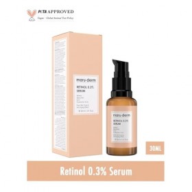 Maruderm Sérum au Rétinol – Soin Visage Anti-Âge | Réduit Rides & Ridules, Améliore la Fermeté & l’Éclat de la Peau, 30 ML
