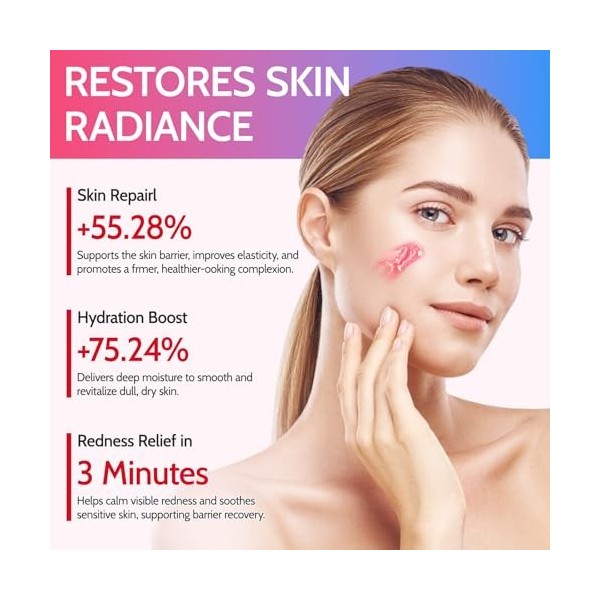 Creme Collagene Visage, 2PCS Collagen Jelly Cream de la marquee, Crème à la Gelée de Collagène, Augmente lhydratation de la 