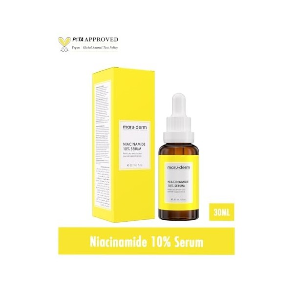 Maruderm Sérum Niacinamide 10% - Réduction des Pores et Contrôle du Sébum - 30 ML