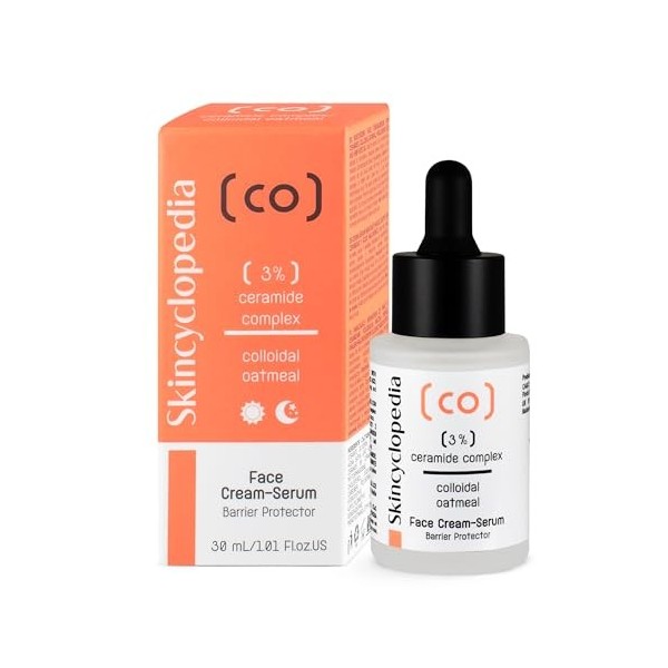 Skincyclopedia Ceramide Serum, sérum visage à lacide hyaluronique et au complexe de céramides 3%, hydrate et renforce la bar