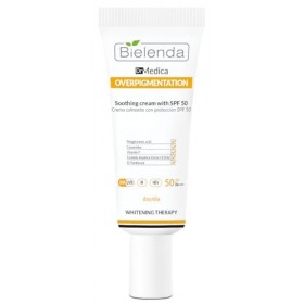 Bielenda Dr Medica Crème apaisante surpigmentation avec SPF 50 pour la journée, 50 ml