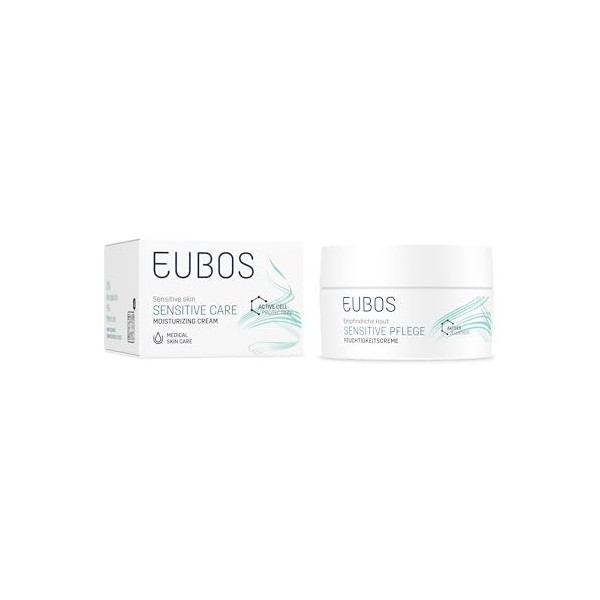 EUBOS Soin Sensible | Crème Hydratante | Soin Intensif pour Peaux Sensibles | Pour une Peau d’Aspect Sain | Protection Quotid