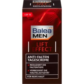 Balea Men Crème de jour anti-rides LIFT EFFECT pour peaux matures – Réduit la profondeur des rides, améliore lélasticité de 