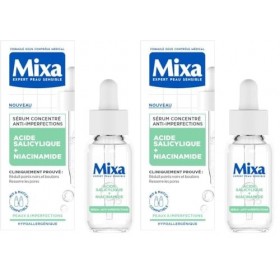 Mixa - Sérum Concentré Anti-Imperfections - Pour peaux à imperfections - Enrichi en Acide Salicylique et Niacinamide - 30 ml 