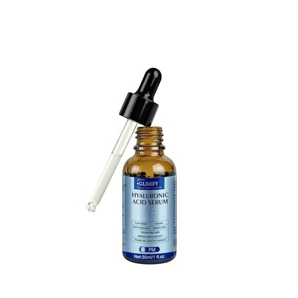 Hyaluronic Face Serum with Aloe & Panthenol | Deep Hydration & Plumping Facial Serum | Multi-Molecular HA for Moisture, Smoot