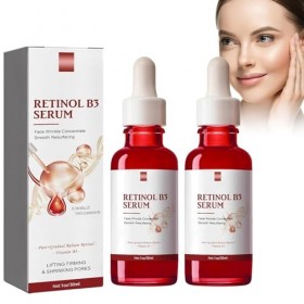 Grgowe 2Pc Nouveau Sérum Rétinol B3,Essence Anti-Rides Au Rétinol,Sérum Facial Au Rétinol,Rétinol Hydratant Et Anti-Rides Ess