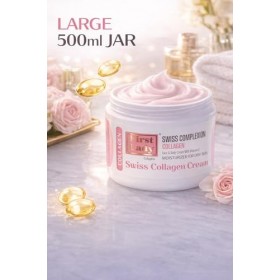 First Lady - Swiss Complexion collagène Creme de la peau élastine Hydratant Visage et Corps avec Vitamine E 500ml