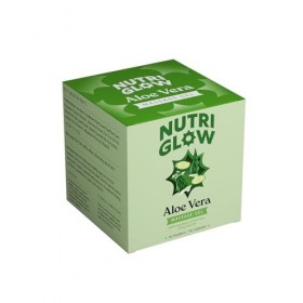 Nutriglow Aloe Vera Gel Great for Face, Hair, Acne, Sunburn, Bug Bites, Rashes, Glowing and Radiant Skin, Hydrating Gel Relie