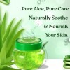 Nutriglow Aloe Vera Gel Great for Face, Hair, Acne, Sunburn, Bug Bites, Rashes, Glowing and Radiant Skin, Hydrating Gel Relie