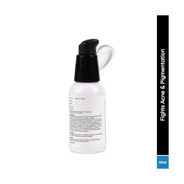 UNDERATED Glow & Clear Face Moisturiser Cream with Salicylic Acid & Vitamin E | Lightweight Hydration for Fresh-Looking Skin 