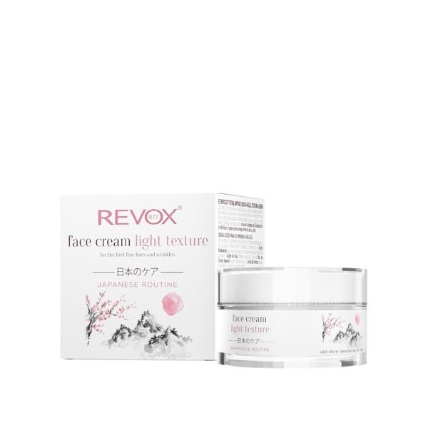 REVOX B77 - Crème Visage Routine Japonaise Texture Légère, 50 ml, Apaise, Hydrate Intensément, Adoucit, Protège, Éclaircit, A...