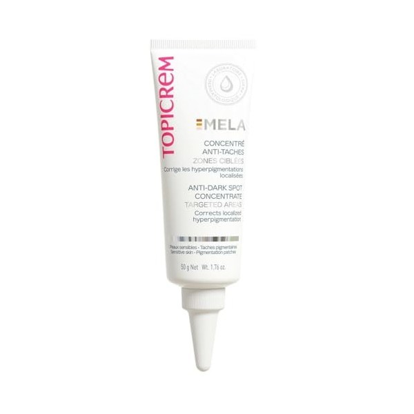 Topicrem - Mela, Concentré Anti-Taches Zones Ciblées - Hydrate 24h, Unifie le Teint, Ravive l’Éclat, Corrige Tous Types d’Hyp