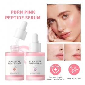 Sérum Pink Glow avec peptides dADN de saumon, sérum coréen éclaircissant la peau pour femme, traitement hydratant, améliore ...