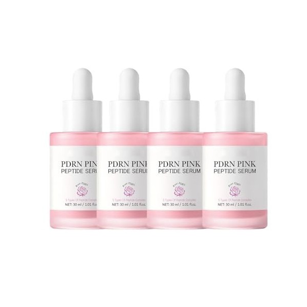 Sérum Pink Glow avec peptides dADN de saumon, sérum coréen éclaircissant la peau pour femme, traitement hydratant, améliore ...