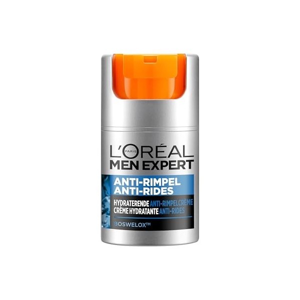 LOréal Paris Men Expert Stop Rides - 50ml - Crème Visage Hydratante Contre Les Rides Débutantes