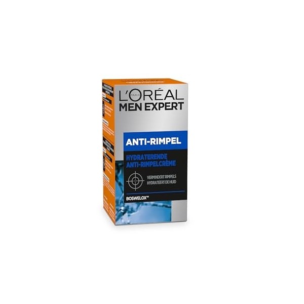 LOréal Paris Men Expert Stop Rides - 50ml - Crème Visage Hydratante Contre Les Rides Débutantes