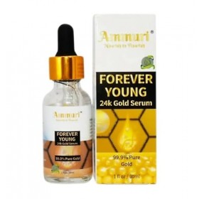 Forever Young 24K Gold Serum Anti-Ageing Anti-Wrinkle Formula Collagen Moisturizing Skin Care Face Serum - Targets Pigmentati