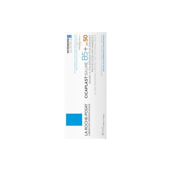 La Roche-Posay - Cicaplast Baume B5 SPF 50 - Crème Cicatrisante Réparatrice et Apaisante - Crème Visage et Corps Enrichie en ...