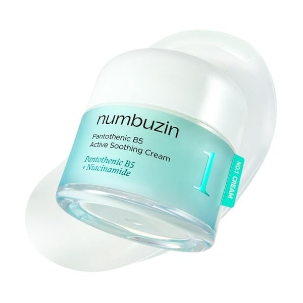 numbuzin N°1 Crème | Apaisante à lacide pantothénique B5 | Hydratante légère, acide pantothénique, Niacinamide | Contrôle ex