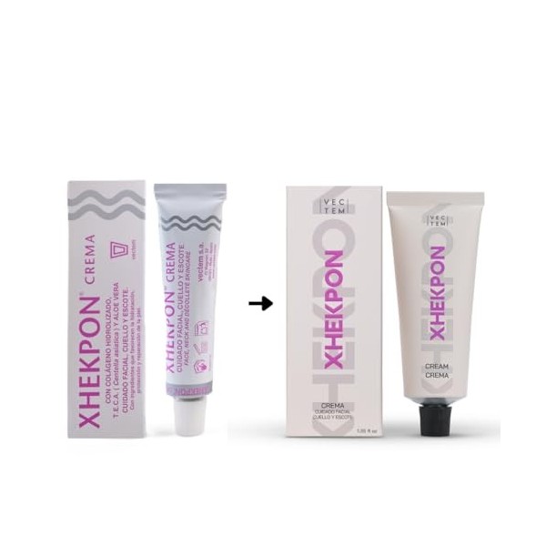 Xhekpon Lot de 2 crèmes de soin du visage et du cou 2 x 40 ml