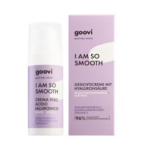 GOOVI I Am So Smooth Hyaluronic Acid Crème hydratante pour le visage avec triple acide hyaluronique et céramides, raffermit e